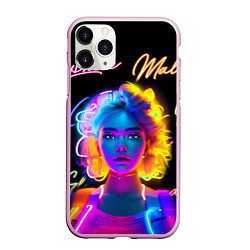 Чехол iPhone 11 Pro матовый Королева неона, цвет: 3D-розовый