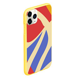 Чехол iPhone 11 Pro матовый Абстракция в стиле модерн, цвет: 3D-желтый — фото 2