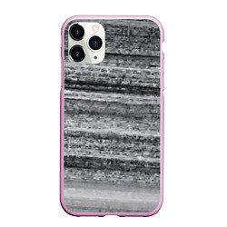 Чехол iPhone 11 Pro матовый Белый шум, цвет: 3D-розовый