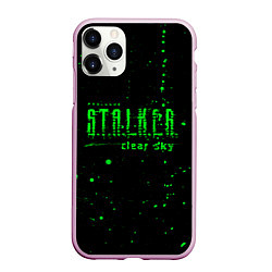 Чехол iPhone 11 Pro матовый Stalker sky radiation, цвет: 3D-розовый