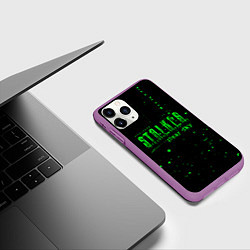 Чехол iPhone 11 Pro матовый Stalker sky radiation, цвет: 3D-фиолетовый — фото 2