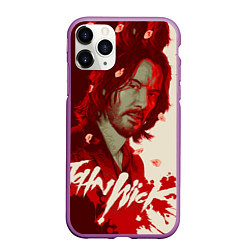 Чехол iPhone 11 Pro матовый John wick osaka, цвет: 3D-фиолетовый