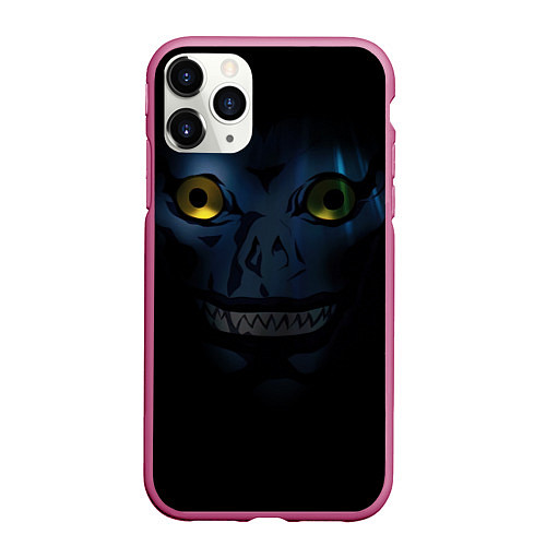Чехол iPhone 11 Pro матовый Рюк - God of Death / 3D-Малиновый – фото 1