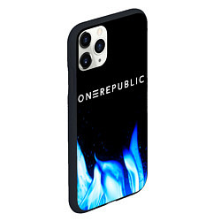 Чехол iPhone 11 Pro матовый OneRepublic blue fire, цвет: 3D-черный — фото 2