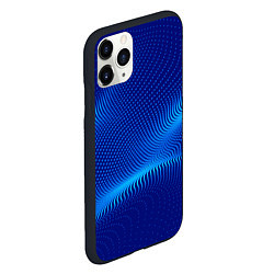 Чехол iPhone 11 Pro матовый Blue dots, цвет: 3D-черный — фото 2