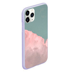 Чехол iPhone 11 Pro матовый Облака и небо, цвет: 3D-светло-сиреневый — фото 2