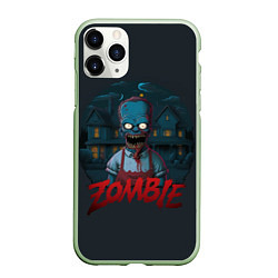 Чехол iPhone 11 Pro матовый Zombie Simpsons, цвет: 3D-салатовый
