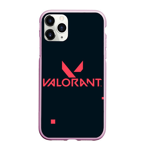 Чехол iPhone 11 Pro матовый Valorant игрок / 3D-Розовый – фото 1