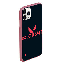 Чехол iPhone 11 Pro матовый Valorant игрок, цвет: 3D-малиновый — фото 2