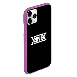 Чехол iPhone 11 Pro матовый Yanix надпись, цвет: 3D-фиолетовый — фото 2
