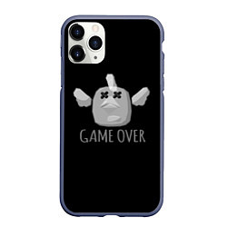 Чехол iPhone 11 Pro матовый Chicken Gun Game over, цвет: 3D-серый