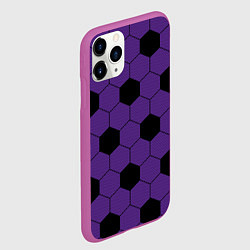 Чехол iPhone 11 Pro матовый Кимоно первой высшей луны Кокушибо, цвет: 3D-фиолетовый — фото 2