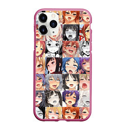 Чехол iPhone 11 Pro матовый Anime hentai ahegao manga