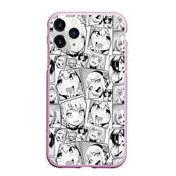 Чехол iPhone 11 Pro матовый Anime hentai ahegao, цвет: 3D-розовый