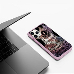 Чехол iPhone 11 Pro матовый Бог Вселенной, цвет: 3D-розовый — фото 2