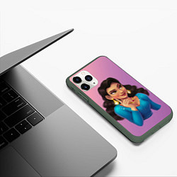 Чехол iPhone 11 Pro матовый Sweet Simone Grove - Why Women Kill, цвет: 3D-темно-зеленый — фото 2
