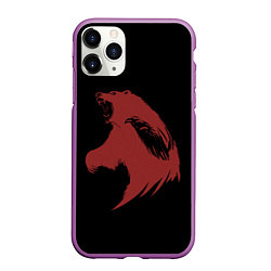 Чехол iPhone 11 Pro матовый Red bear
