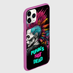 Чехол iPhone 11 Pro матовый Punks not dear, цвет: 3D-фиолетовый — фото 2