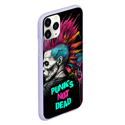 Чехол iPhone 11 Pro матовый Punks not dear, цвет: 3D-светло-сиреневый — фото 2