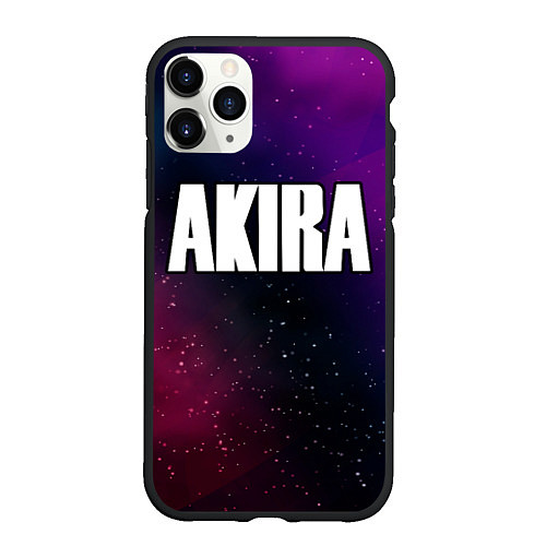 Чехол iPhone 11 Pro матовый Akira gradient space / 3D-Черный – фото 1