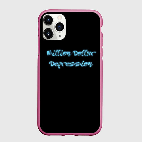 Чехол iPhone 11 Pro матовый Фараон миллион доллар депрешн / 3D-Малиновый – фото 1