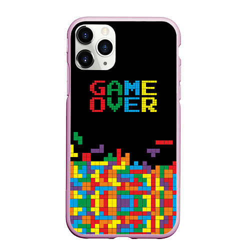 Чехол iPhone 11 Pro матовый Game over / 3D-Розовый – фото 1