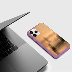 Чехол iPhone 11 Pro матовый Песочные тени, цвет: 3D-фиолетовый — фото 2