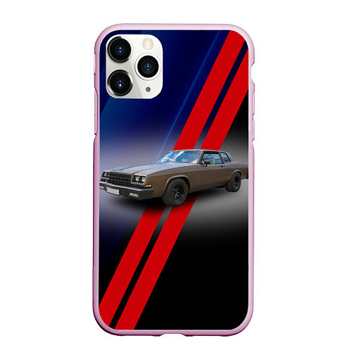 Чехол iPhone 11 Pro матовый Американский автомобиль 1980 года Buick LeSabre / 3D-Розовый – фото 1