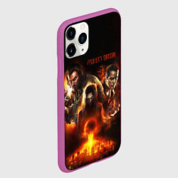 Чехол iPhone 11 Pro матовый Project origin F E A R, цвет: 3D-фиолетовый — фото 2