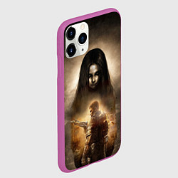 Чехол iPhone 11 Pro матовый Fear Wade, цвет: 3D-фиолетовый — фото 2