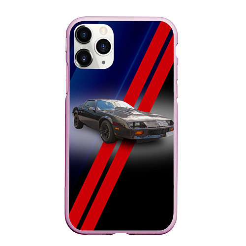 Чехол iPhone 11 Pro матовый Американский маслкар Chevrolet Camaro 1983 года / 3D-Розовый – фото 1