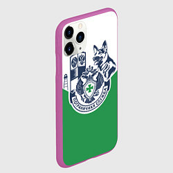 Чехол iPhone 11 Pro матовый Пограничная служба - застава, цвет: 3D-фиолетовый — фото 2