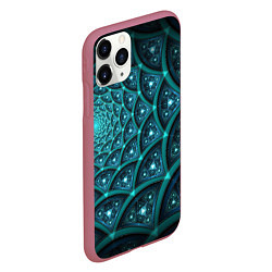 Чехол iPhone 11 Pro матовый Андромеда, цвет: 3D-малиновый — фото 2