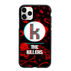 Чехол iPhone 11 Pro матовый The Killers rock glitch