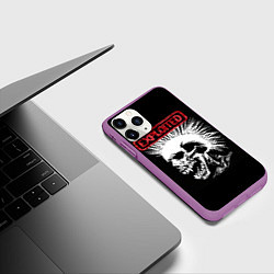 Чехол iPhone 11 Pro матовый Exploited - панк, цвет: 3D-фиолетовый — фото 2