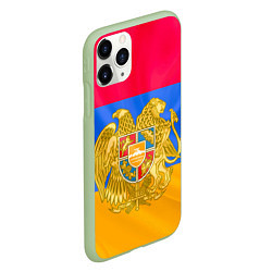 Чехол iPhone 11 Pro матовый Солнечная Армения, цвет: 3D-салатовый — фото 2