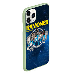 Чехол iPhone 11 Pro матовый Ramones Road to ruin, цвет: 3D-салатовый — фото 2
