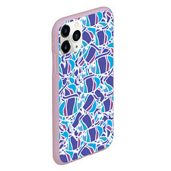 Чехол iPhone 11 Pro матовый Абстракция рыбка, цвет: 3D-розовый — фото 2