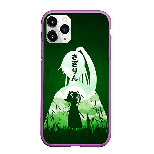 Чехол iPhone 11 Pro матовый Sagi-rin / 3D-Фиолетовый – фото 1