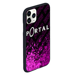 Чехол iPhone 11 Pro матовый Portal pro gaming: символ сверху, цвет: 3D-черный — фото 2