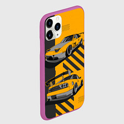 Чехол iPhone 11 Pro матовый Nissan 180sx art, цвет: 3D-фиолетовый — фото 2