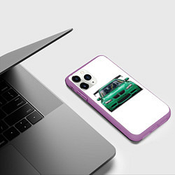 Чехол iPhone 11 Pro матовый BMW Liberty Walk, цвет: 3D-фиолетовый — фото 2
