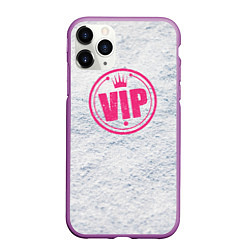 Чехол iPhone 11 Pro матовый Vip, цвет: 3D-фиолетовый