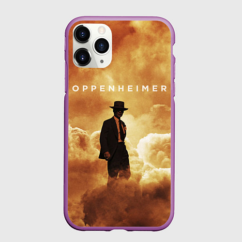 Чехол iPhone 11 Pro матовый Оппенгеймер / 3D-Фиолетовый – фото 1