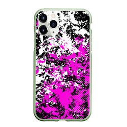 Чехол iPhone 11 Pro матовый Розово белая краска