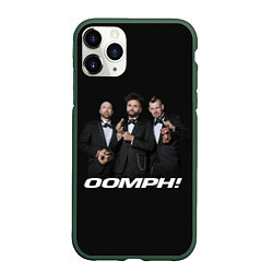 Чехол iPhone 11 Pro матовый Oomph band, цвет: 3D-темно-зеленый