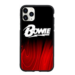 Чехол iPhone 11 Pro матовый David Bowie red plasma