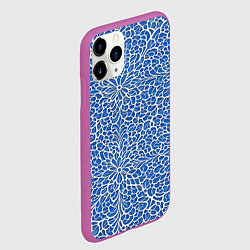 Чехол iPhone 11 Pro матовый Ажурные узоры, цвет: 3D-фиолетовый — фото 2