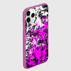 Чехол iPhone 11 Pro матовый Белая и розовая краска, цвет: 3D-фиолетовый — фото 2
