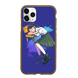 Чехол iPhone 11 Pro матовый Судзумэ закрывающая двери: Судзуме спит